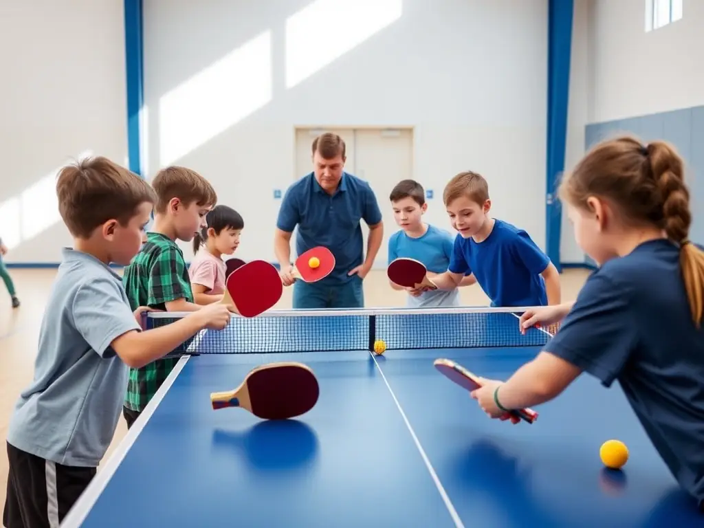 A dynamic photo of young participants in the LSVTT youth program, showcasing teamwork and discipline during a training session.